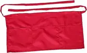 [NIYANGLE] Half-length Chef Waitress Apron Double Pockets Polyester for Kitchen Restaurant