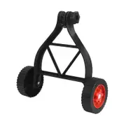 Labor-Saving Auxiliary Wheel of Lithium-Ion Mower Adjustable Support Wheels Set for Cordless Grass black