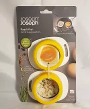 *NEW* Joseph Joseph Poached Egg Cooker Poach Pro Yellow 2 Pack 20113