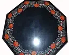 24" Marble Center Coffee Table Top Inlaid Marquetry Art Work