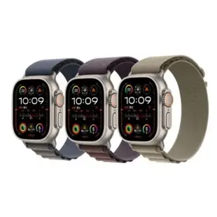 Apple Watch Ultra 2 GPS LTE 49mm鈦金屬錶殼＋高山錶環( M ) _ 台灣公司貨 ＋ 贈二 Apple Watch Ultra 2 GPS LTE 49mm鈦金屬錶殼＋高山錶環( M ) _ 台灣公司貨 -藍色