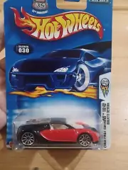 Hot Wheels Bugatti Veyron 2003 First Editions 18/42 Red & Black