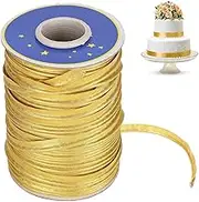 Beufee Gold Piping Trim for Sewing, Satin Piping Trim Sewing Piping Fabric Piping Trim for Table Cloth Or Garment Refined Finishes 70 Meters(Gold)
