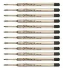 Parker Black Fine Pt Ballpoint Refills For Duofold, Sonnet, Jotter New Uk 10