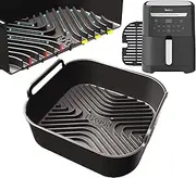 iStock Premium Tefal 6.5L Premium Silicone Liner | 2.5mm Thickness & 15mm Tall Ridges | Tefal 6.5L Air Fryer Liner Square | 6.5 Litre Air Fryer Accessories | 1PC