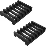 2Pcs Soap Dish Holder, Non-Slip Bathroom Accessories Silicone Soap Case Saver...