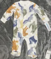 Carter’s & Absorbas- 2T Footed PJs- brand new (3)
