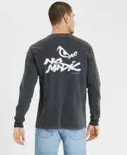 [Nomadic Paradise] Souvenir Long Sleeve Tee Pigment Asphalt