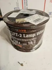 Cerrowire 18-2 SPT-2 Lamp Cord Silver Electric Wire