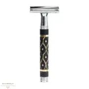 Parker 65R Closed Comb Double Edge Safety Razor Sandstone Textured Handle