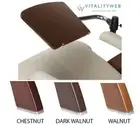 THE NEW PERFECT CHAIR WALNUT WOOD COMPUTER ADJUSTABLE LAPTOP TABLE ONLY