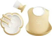 BABYBJORN Baby Dinner Set, Powder Yellow