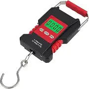 [JAJAJ] Industrial Digital Crane Scale Digital Hanging Hook Scales, 50kg LCD USB Rechargeable Weighing Luggage Scale, Waterproof With Hook & Measuring 1.5M Tape For Home, Farm, Outdoor, Fishing for Farm,Lives