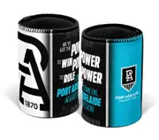 Adelaide Port Power AFL SONG Beer Can Bottle Cooler Stubby Holder Cosy