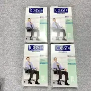 Lot of 4 Jobst Mens Dress Knee High Medium Compression Stocking Socks Closed Toe