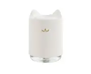 320Ml Usb Humidifier With Night Light Air Diffuser Home Office Mist Maker Portable Appliance-White