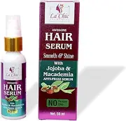 LACHIC ANTI-FREEZE SERUM (jojoba & macadamia) It is a powerful blend of enriching hair oils that the hair, leaving them healthy, frizz-free and so irresistibly shiny that you’ll be tempted to touch.