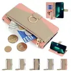 Zip Wallet Case Strap Cover For Samsung S23 Ultra S23+ S20 FE Xcover Pro 2 M33