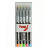 在飛比找樂天市場購物網優惠-Pentel 飛龍 S512-5 螢光筆 (5色組)