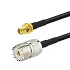 1.5M SMA to UHF SO239 Ham Radio Antenna Extension Cable For Baofeng UV-5R UV-82