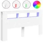 LED Lights Headboard Cabinet Wooden Bed Head Storage Bedhead Queen Size 180cm