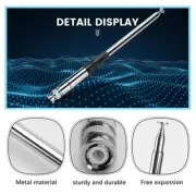 Reliable 27Mhz HT Antenna Telescopic Rod BNC Connector 9 51 Inch Length