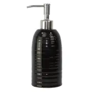 Butlers Hush Ceramic Bathroom/Kitchen Liquid Soap Pump/Dispenser Black 75x20.5cm