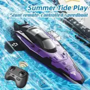 Rc Boat Remote Control Boat for Pool Stunt Roll Boats Pool Toys for Kids ✨[