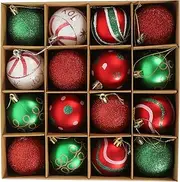 KICHOUSE 1 Box Decor Christmas Ornaments Xmas Tree Pendant Christmas Tree Balls Hanging Tree Ball Christmas Tree Hanging Ball Christmas Supplies Xmas Hanging Balls PVC Christmas Balls Set