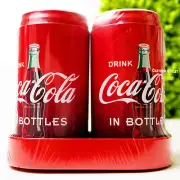 Coca Cola Tin Metal Salt and Pepper Shaker Set Valentine Gift Coke Collectible