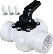 3 Way Valve, Swimming Pool Check Valve, Spa Port Assembly, Durabled Construction Easy Installation Replacement Part for Hot Spring Spa and Outdoor Systems, 11.81x7.87x3.15 Inches