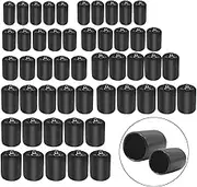 Bolt Thread Protector, Pack of 50 Flexible End Caps, Screw Thread Protection, Round Tube, for Screws, Round Pipes etc. (10 Sizes, 12-21 mm Inner Diameter)