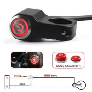 7/8" Motorcycle ATV Handlebar Switch Headlight Fog Spot Light ON/OFF Button Red