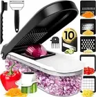All-in-1 Vegetable Chopper Cutter (Upgrade), Premium Onion Veggie Chopper Dicer