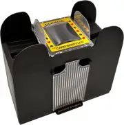 6 Deck Automatic Card Shuffler, Battery Operated Card Dealer Machine, Electric