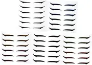 TOVINANNA 6 Sheets x 6 Pairs Double Eyelid Stickers Self-adhesive Glitter Eyeliner Decals Tape Stickers for Big Eyes