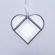 Crystal Heart Suncatcher (3½")