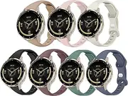 7PCS Slim Silicone Watch Band Compatible with Garmin Venu 3s/Venu 2s/Forerunner 255s/Forerunner 265s Women Men,18mm Quick Release Wristband Thin Narrow Sport Strap for Garmin Vivoactive 4s/Vivomove 3s