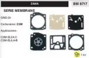 Kit Series Membrane Complete For Carburettor C3M Zama