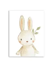 [Namly Design] Poster – Gentle Hare: A Leafy Whisper