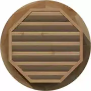 Ekena Millwork Gable Vents and Louvers 27"H Round Rough Sawn Western Red Cedar