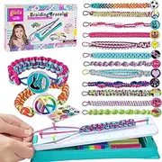 CYZAM Friendship Bracelet Making Kit for Girls, DIY Jewelry Arts Craft Gifts Toys, Friendship Bracelet String Making Kit for Travel Activities Supplies, Toys for Teen Girls Age 6 7 8 9 10 11 12