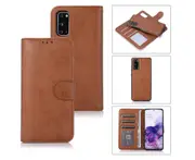Detachable Wallet Phone Case for Easy Portability (Brown), Flip Case for Samsung Galaxy S20
