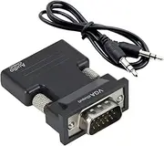 VGA Adapter for Monitor - Male to USB Female Adapter VGA Converter - USB to VGA Adapter, Display Converter, Monitor Converter for Projector, HDTV