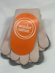 NEW wonder nations toddler gloves 2 pairs OSFM boys girls