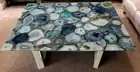 Natural Mix Agate Coffee Table Top Living Room Decor Agate Center Table Top Deco