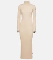 [Goldbergh] Goldbergh Mireille ribbed-knit midi dress UK 8 beige
