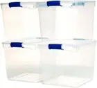 Heavy Duty 31 Quart Modular Plastic Stackable Toy Organizer Bins Storage Tote Co