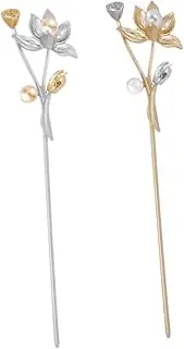 Ipetboom Retro Hairpin Chinese Hair Chopstick Set Flower Tassels for Hair Styling