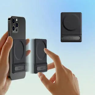 【BASEUS】倍思MagSafe磁吸一字旋轉卡片式手機支架(兩色可選)